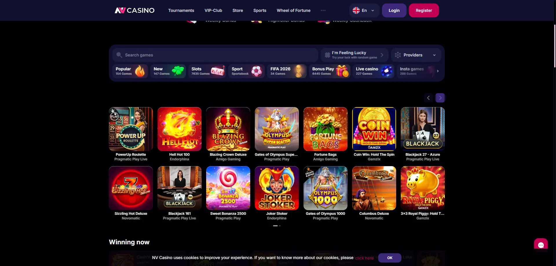 NV Casino spilleautomater &ndash; over 4.000 spil fra top spiludbydere