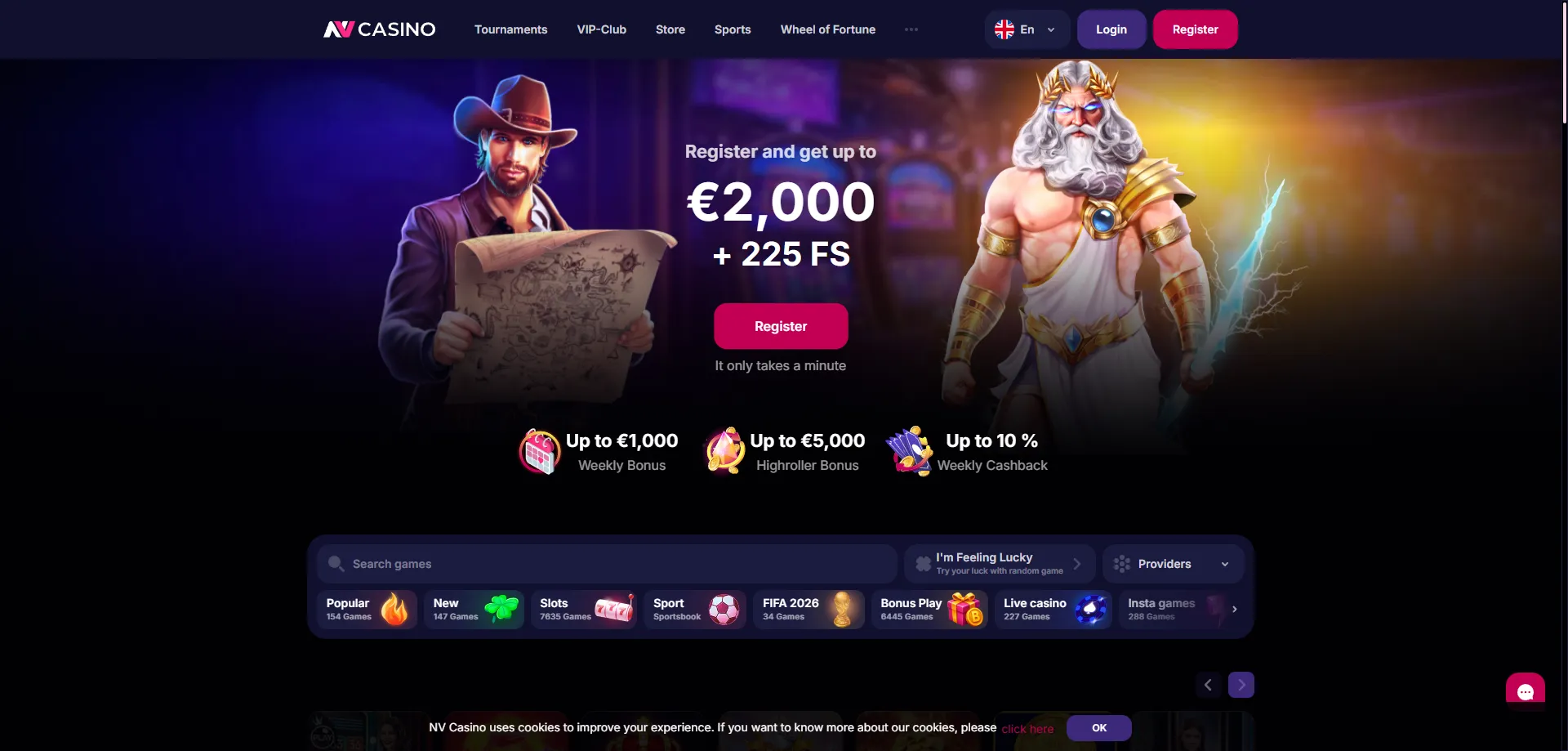 NV Casino oversigt &ndash; velkomstbonus, spil og hurtige udbetalinger i Danmark