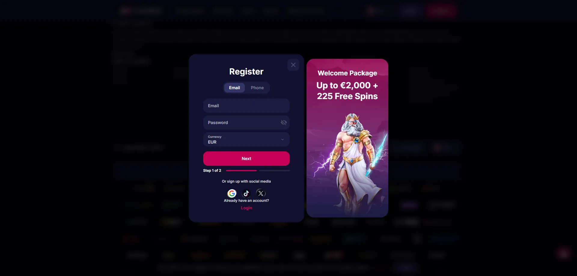 NV Casino registreringsproces &ndash; opret konto p&aring; f&aring; minutter